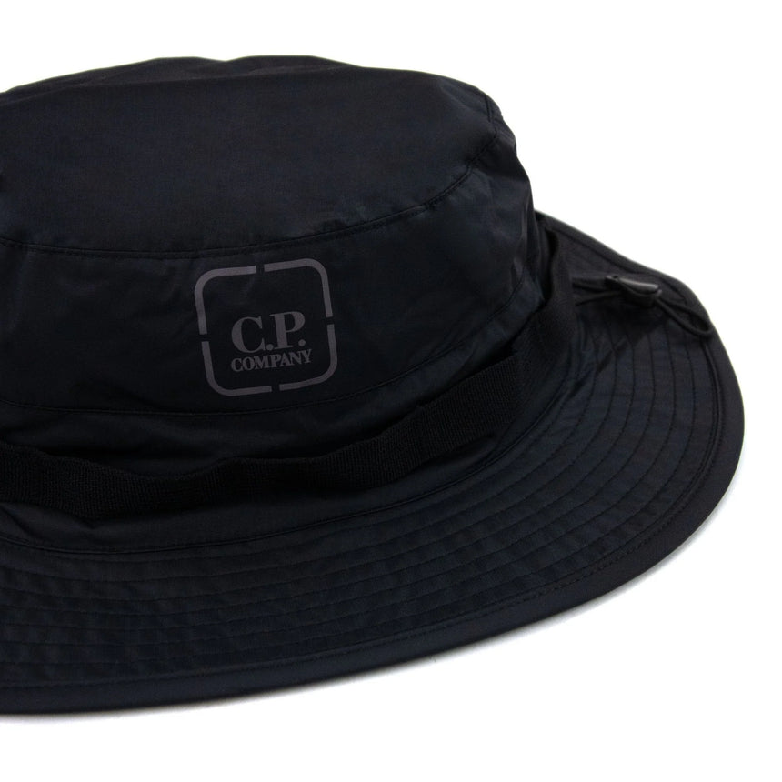 CP Company Metropolis Series Baffled Bucket Hat in Black