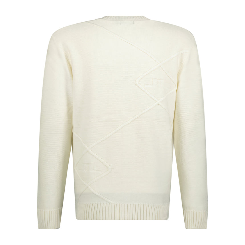 J.lindeberg Clarke Knitted Cardigan White - Swing Supply - Golf Clothing, Shoes & Accessories Sale