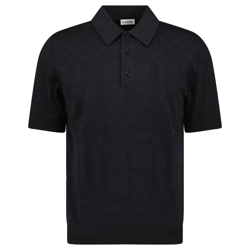 Burberry 'Kieran' Knit Polo-Shirt Black