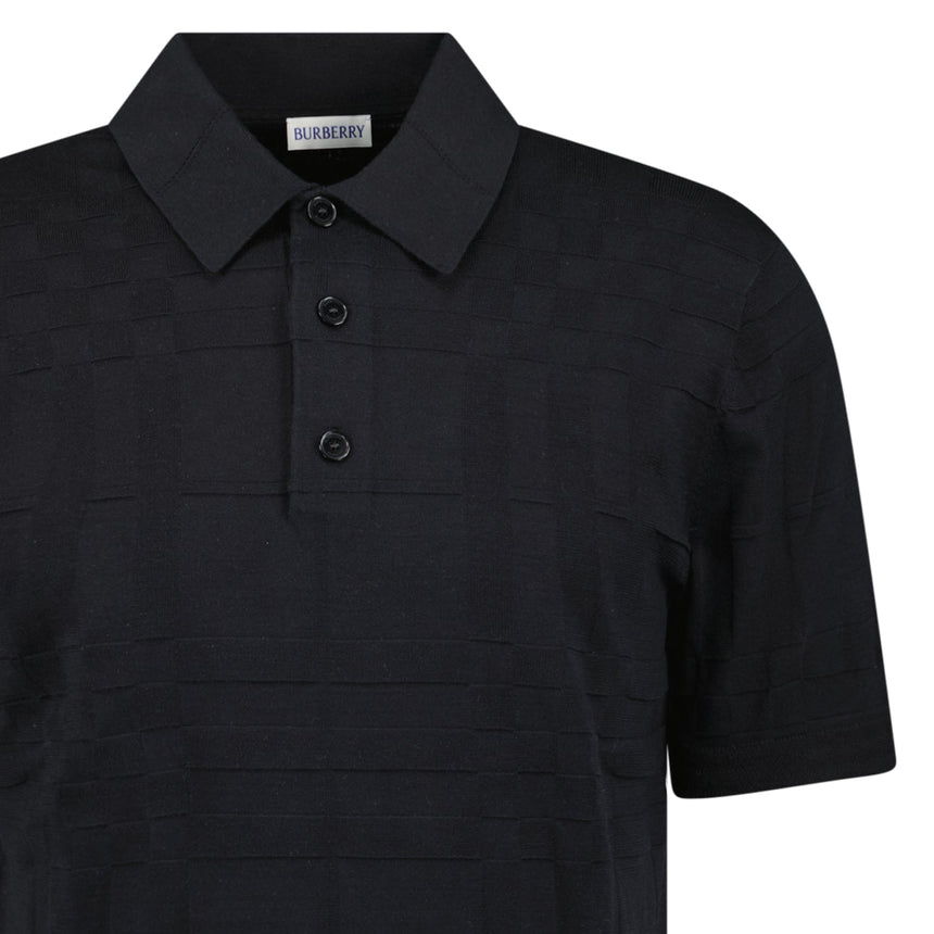 Burberry 'Kieran' Knit Polo-Shirt Black