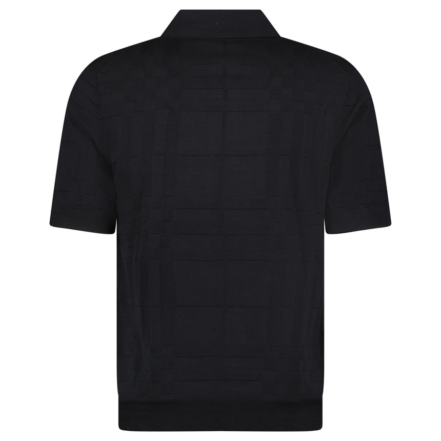 Burberry 'Kieran' Knit Polo-Shirt Black