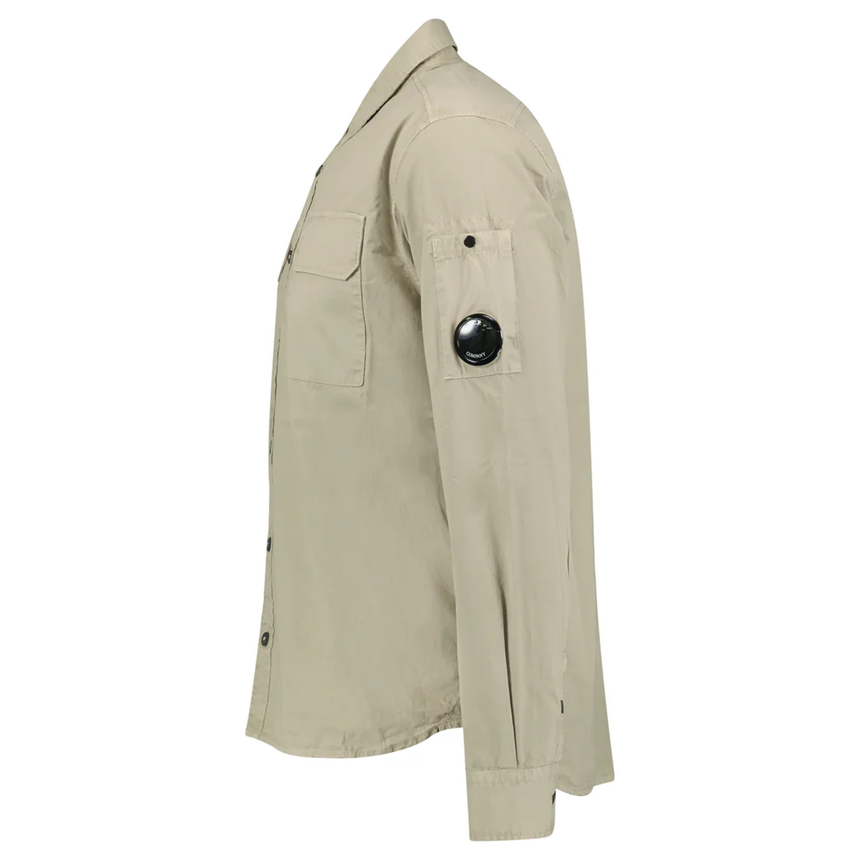 C.P. Company Arm Lens Overshirt in Beige