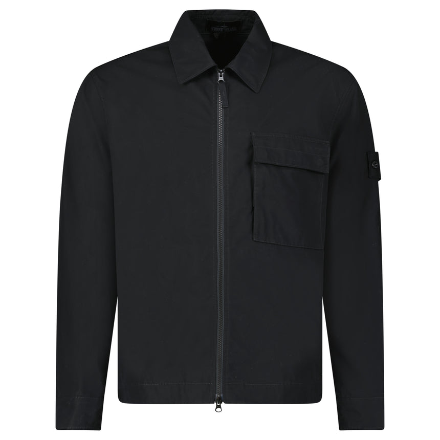 Stone Island Comfort-fit Overshirt Black
