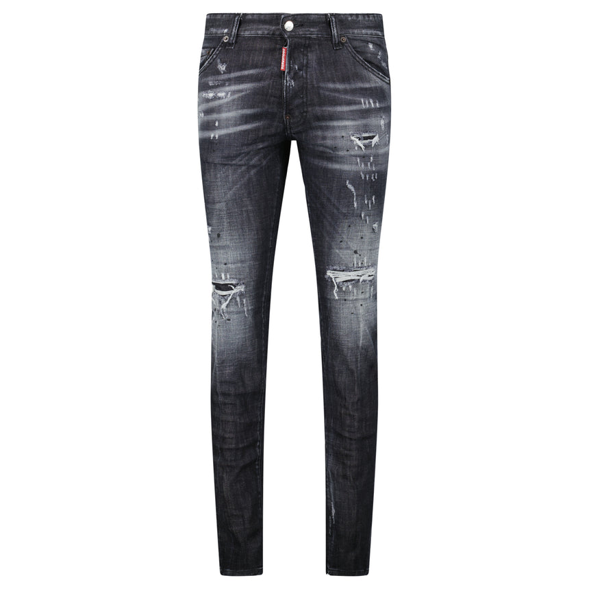 DSquared2 'Cool Guy Jean' Paint Splatter Jeans Black
