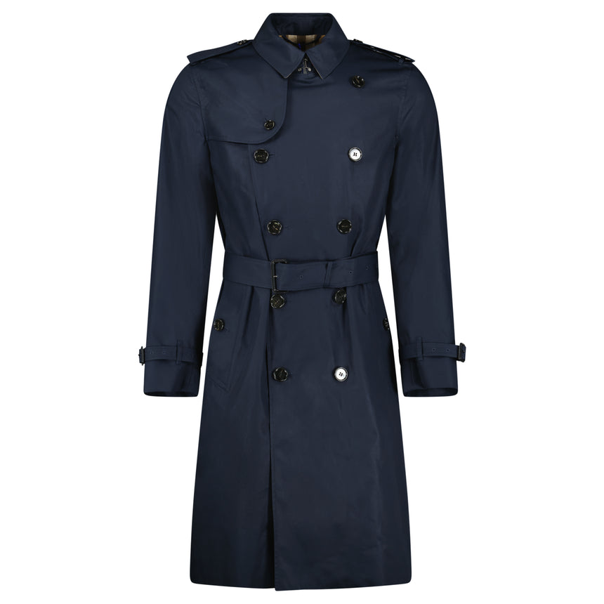 Burberry 'Brockham' Double Breasted Belted Trench Jacket Navy