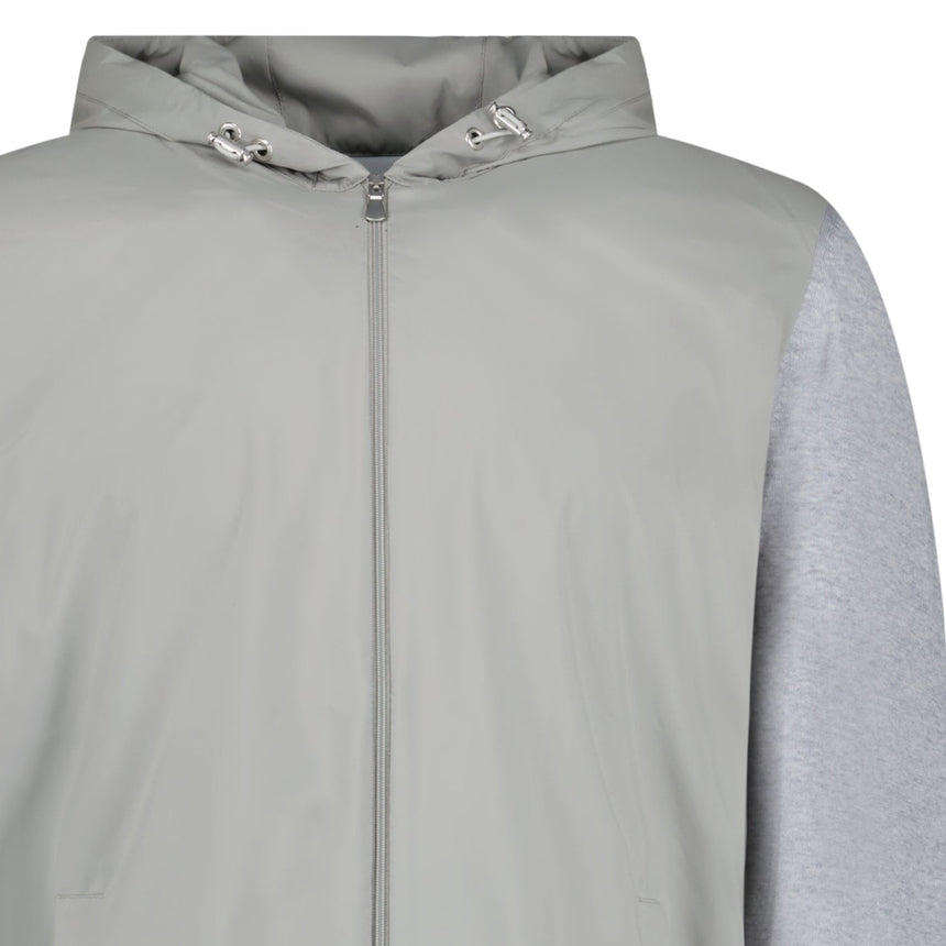 Gran Sasso Hooded Zip-Up Jacket in Grey