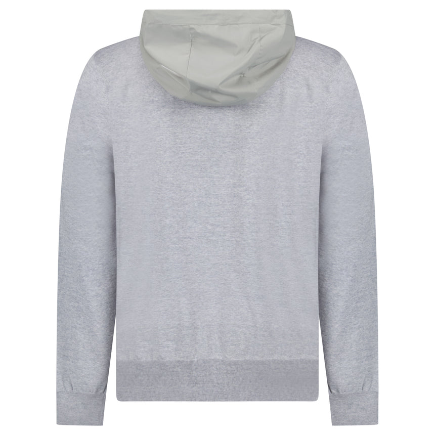 Gran Sasso Hooded Zip-Up Jacket in Grey