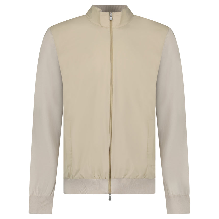 Gran Sasso Zip-Up Jacket in Beige
