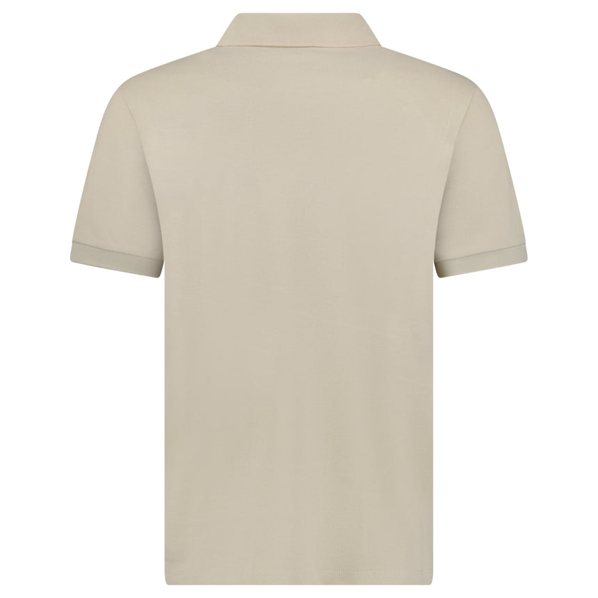 Moncler Short Sleeve Polo Shirt in Beige