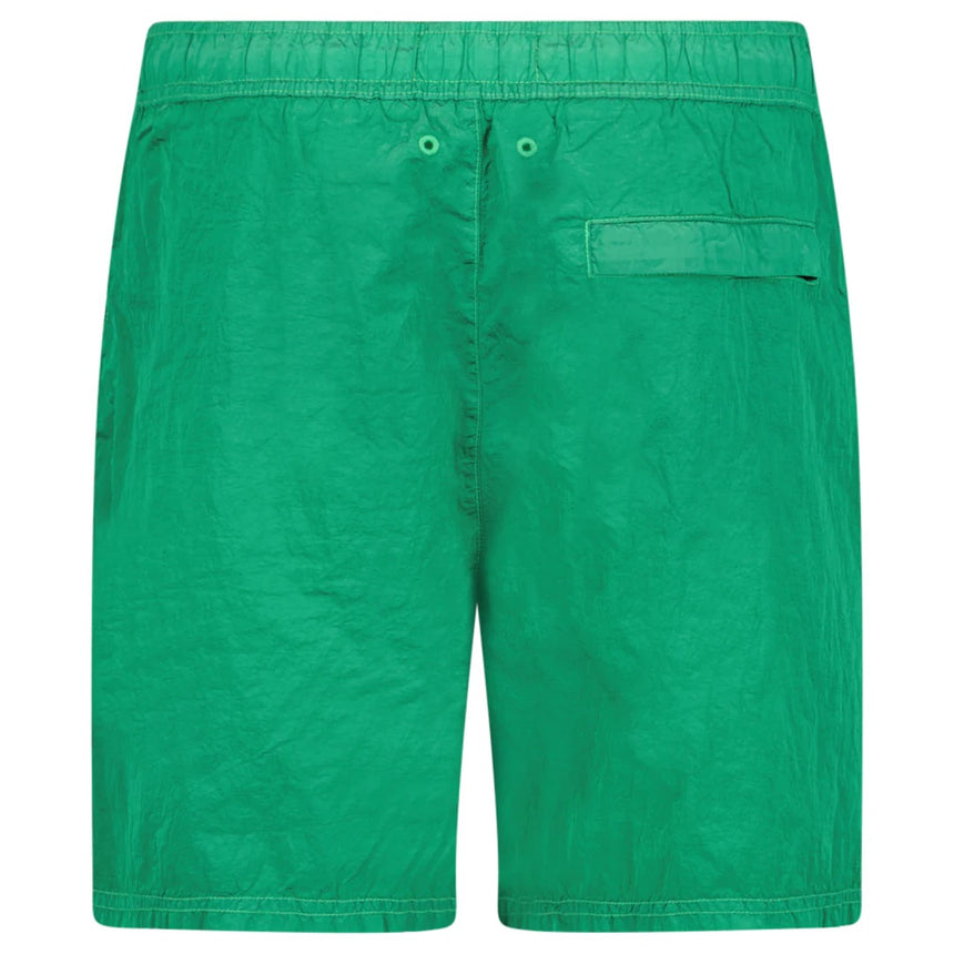 Stone Island Compass Chrome Swim Shorts in Malachite Green