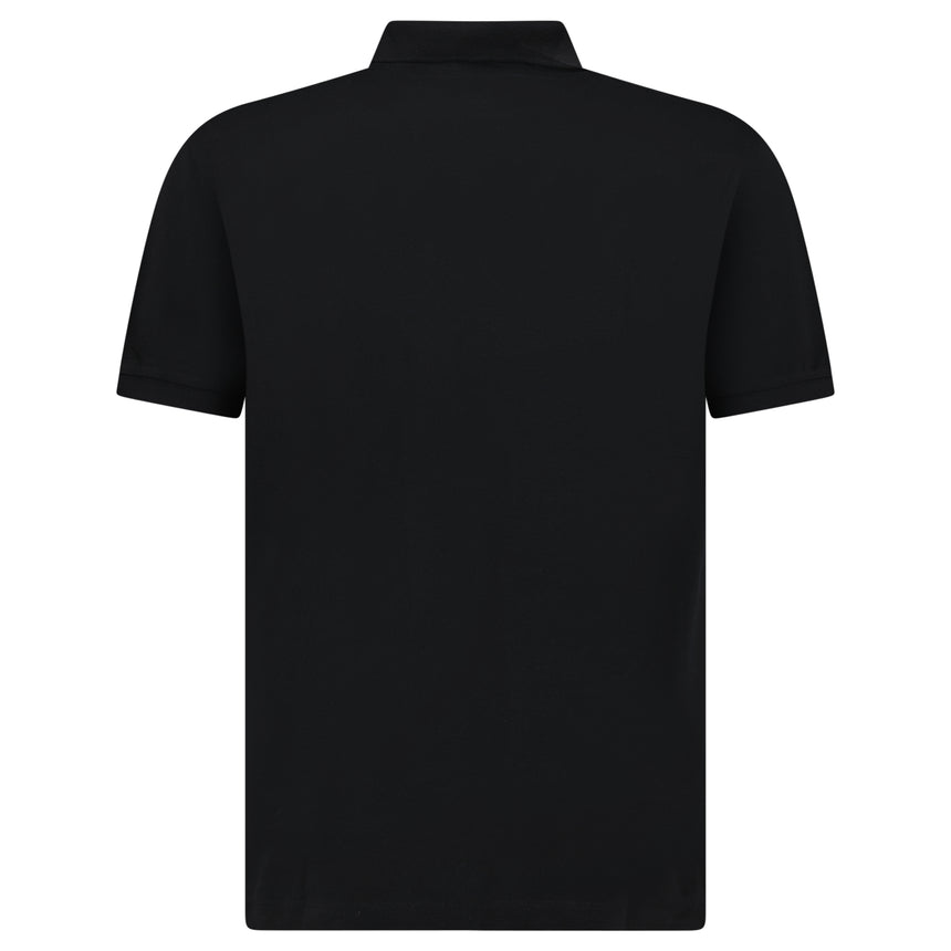 Stone Island Compass Badge Polo T-Shirt Regular Fit Black