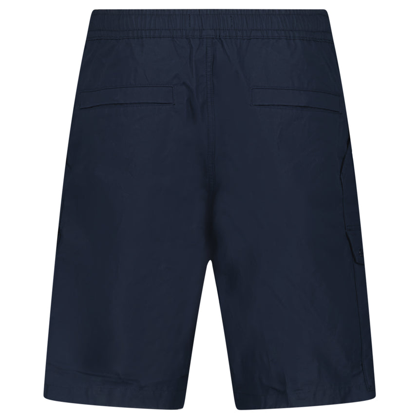 Stone Island All-Weather Cotton Canvas Ghost Cargo Shorts in Navy
