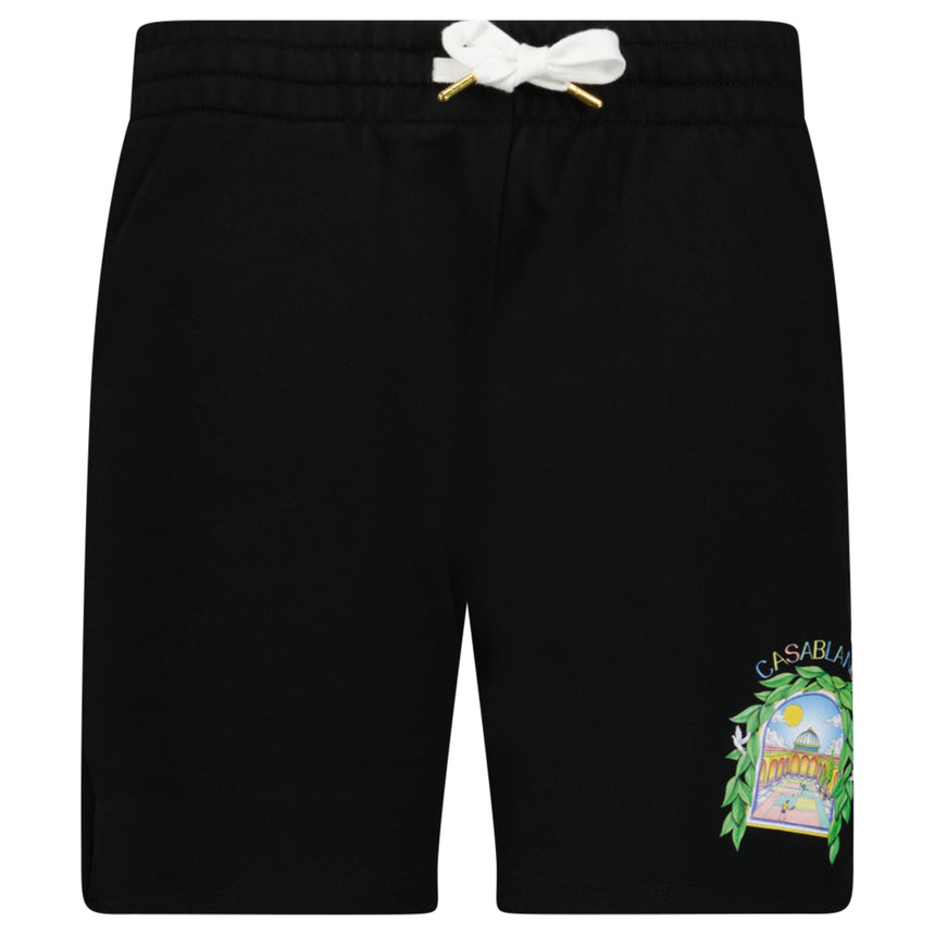 Casablanca L'Arche De Tennis Sweatshorts in Black