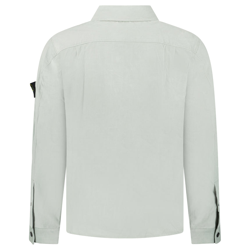 Stone Island Cotton Micro-Corduroy Overshirt in Sage Green