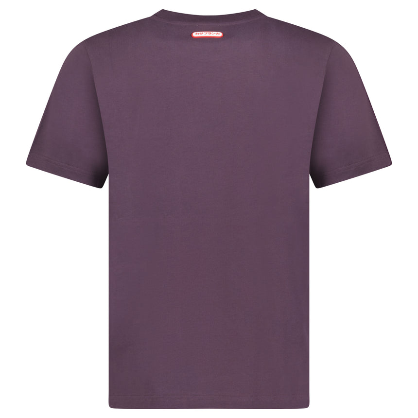 Casablanca Logo Patch Jersey T-Shirt in Aubergine