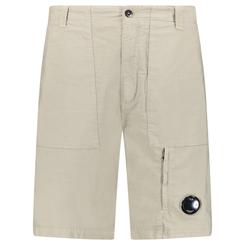 CP Company Ottoman Lens Bermuda Shorts in Vintage Khaki