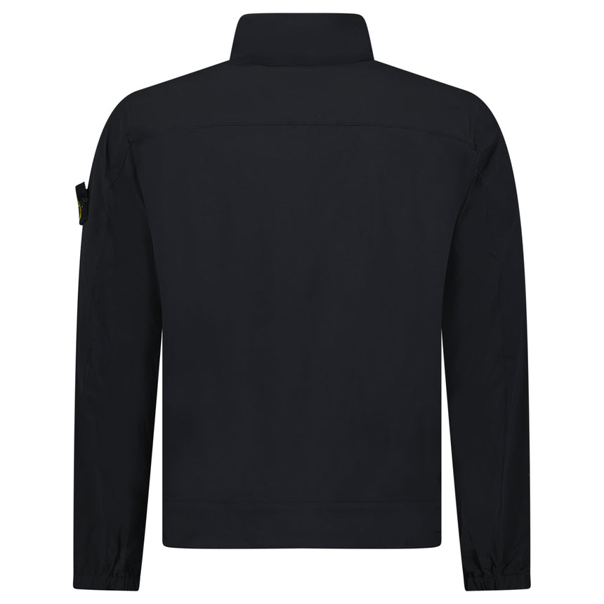 Stone Island Stretch Nylon Tech Fleece Jacket in Black