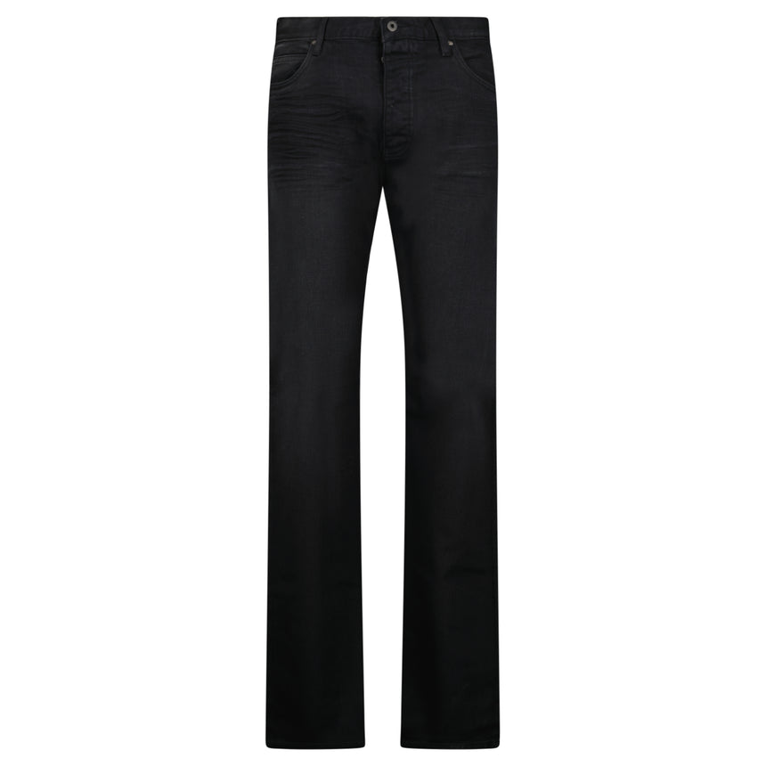 Emporio Armani J21 Regular Fit Jeans in Washed Black