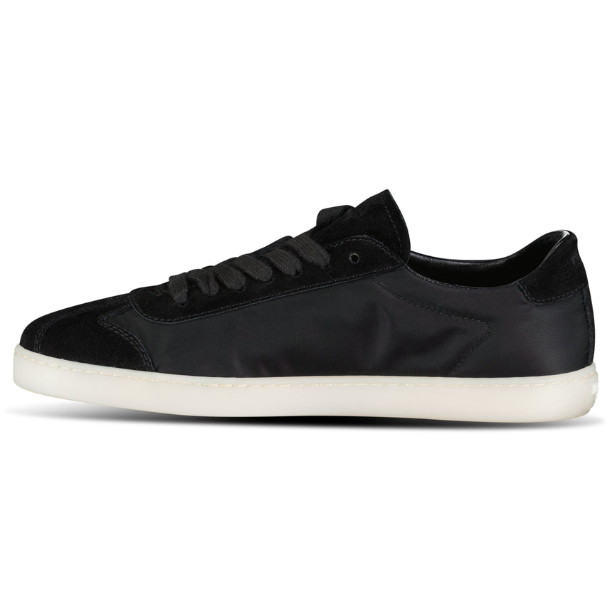 Prada Lane Toe Suede Sneakers in Black