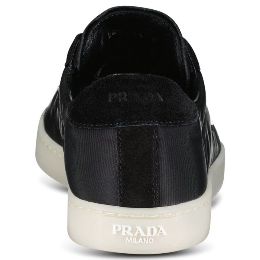 Prada Lane Toe Suede Sneakers in Black
