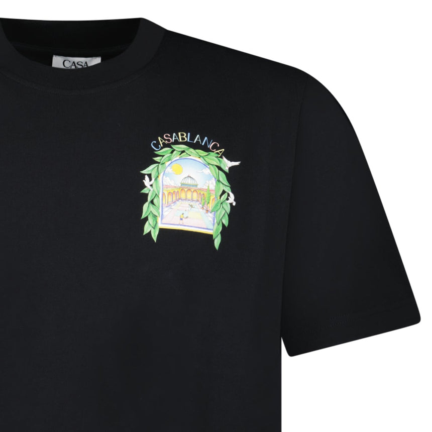 Casablanca L'Arche Tennis Club T-Shirt in Black