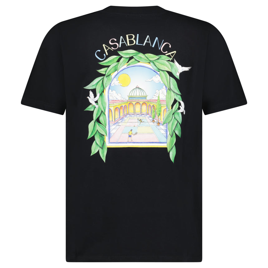 Casablanca L'Arche Tennis Club T-Shirt in Black