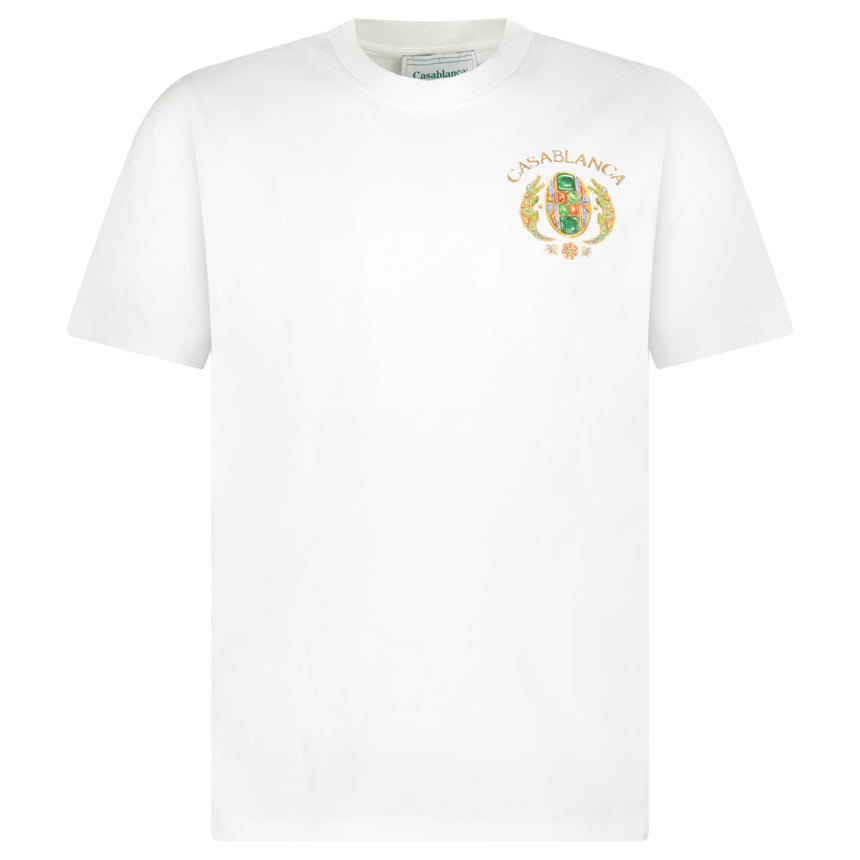 Casablanca Joyaux D'Afrique Tennis Club Printed T-Shirt in White
