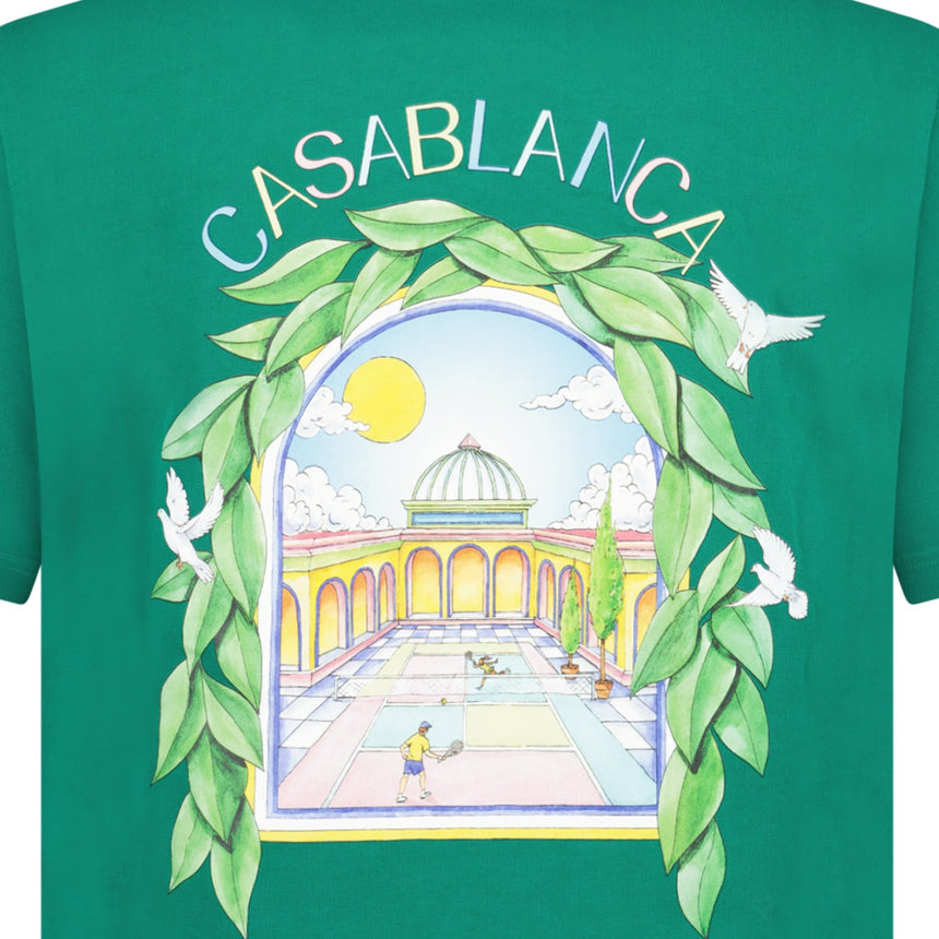 Casablanca L'Arche Tennis Club T-Shirt in Green