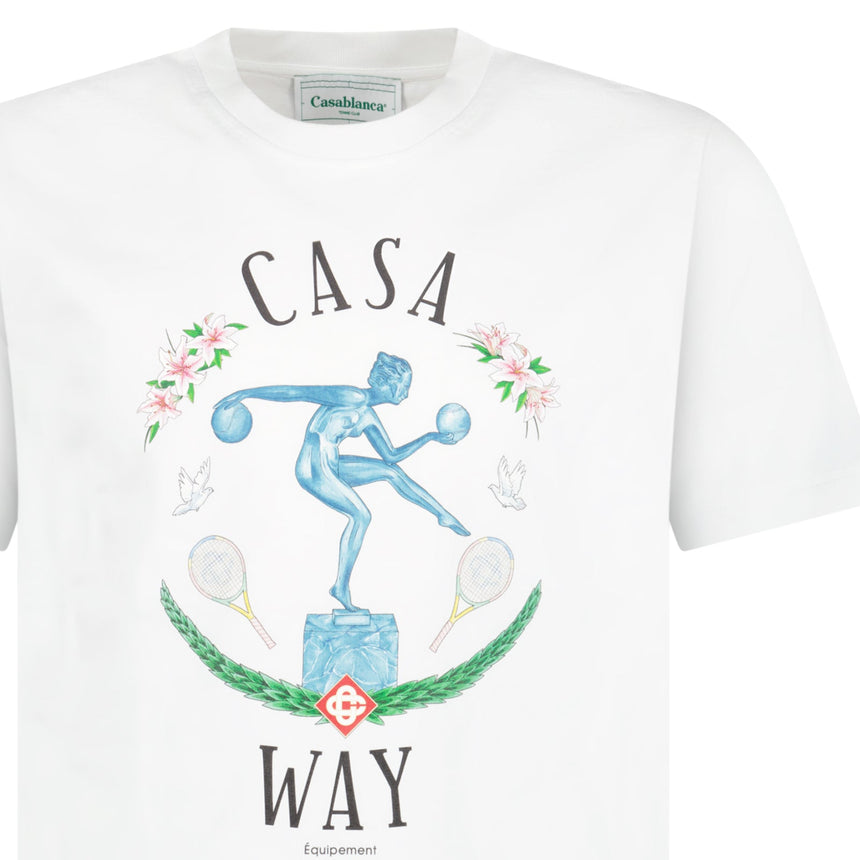 Casablanca Statue en Marbre Printed T-Shirt in White