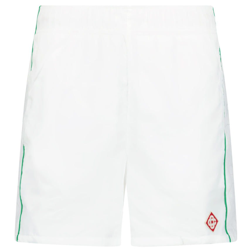 Casablanca Laser Detail Track Shorts in White