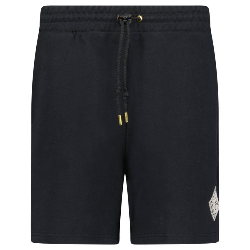 Casablanca Pearl & Diamond Logo Sweatshorts in Black