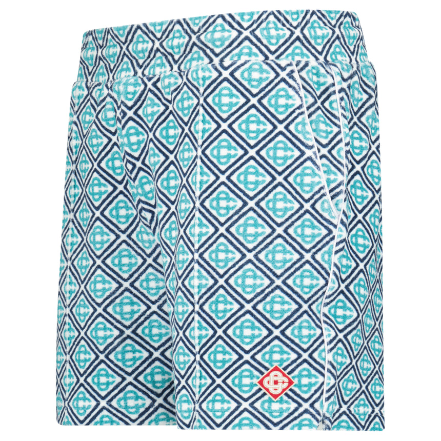 Casablanca Towelling Short in Turquoise Green