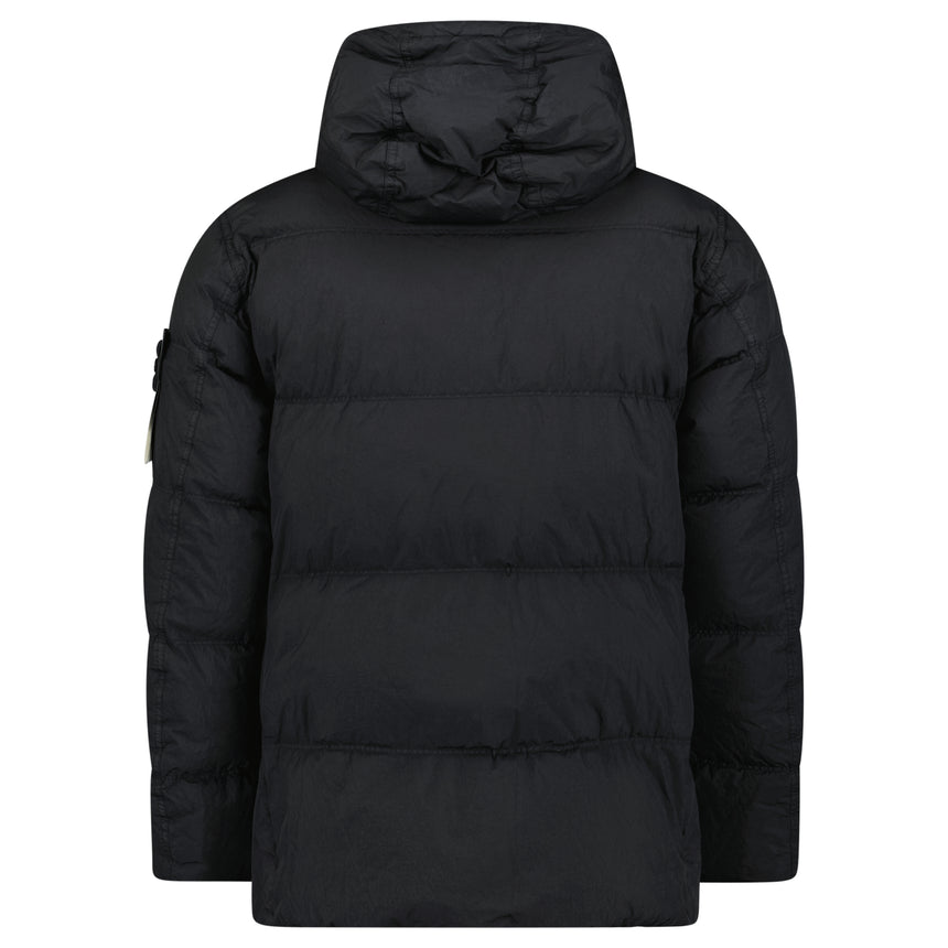 Stone Island Crinkle Reps NY Down Jacket in Black