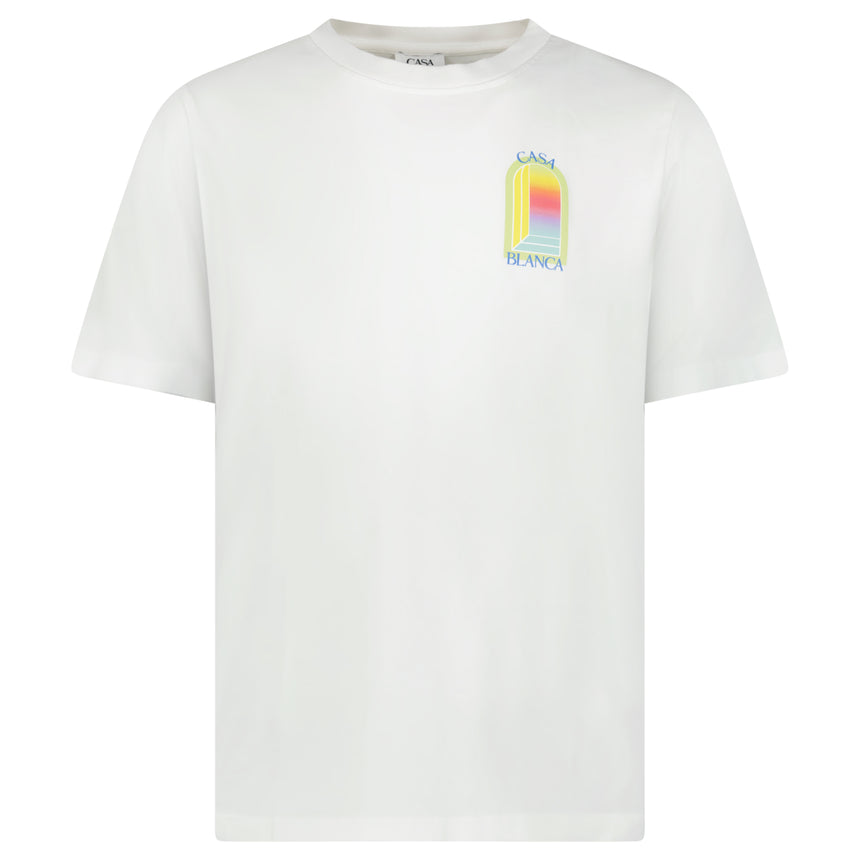 Casablanca L'Arche Screen-Print T-Shirt in White