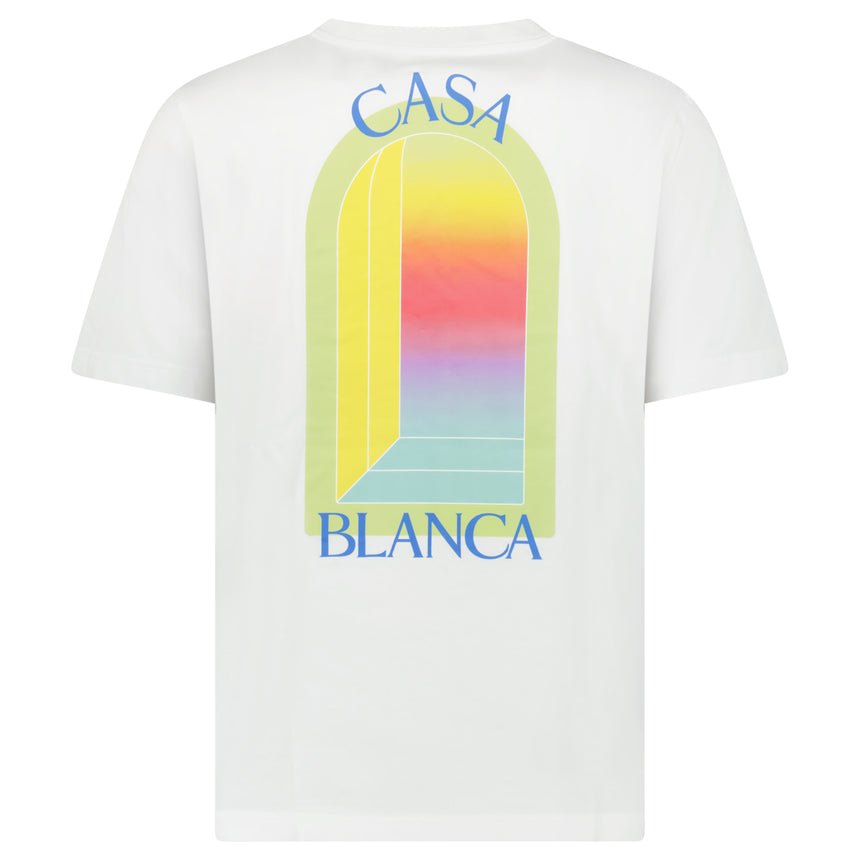 Casablanca L'Arche Screen-Print T-Shirt in White