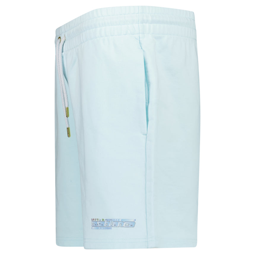 Casablanca Drawstring Cotton Shorts in Light Blue