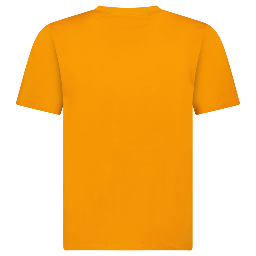 CP Company 30/1 Jersey Stitch Block Logo T-Shirt in Orange