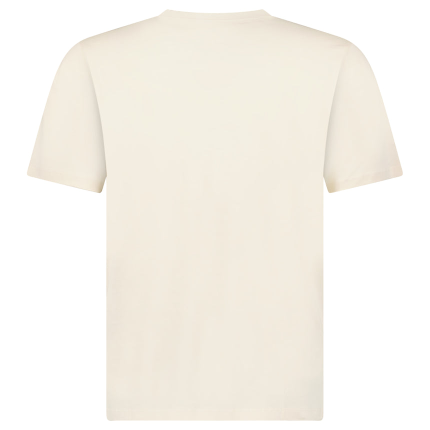 CP Company 30/1 Jersey Stitch Block Logo T-Shirt in Frozen Dew Beige