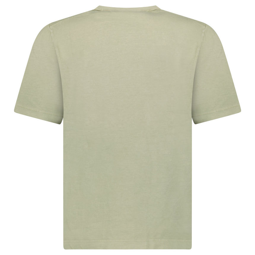 CP Company 20/1 Jersey Graphic T-Shirt in Moss Green