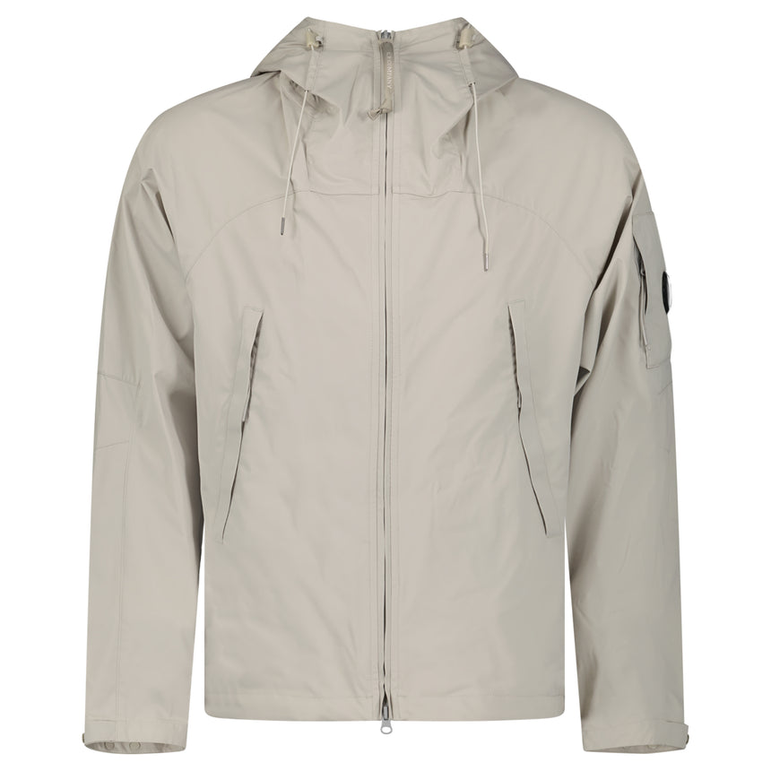 CP Company Pro-Tek Hooded Lens Jacket in Dove Beige