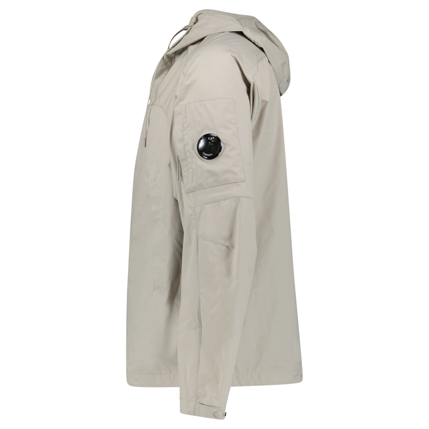 CP Company Pro-Tek Hooded Lens Jacket in Dove Beige