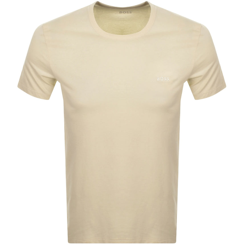 Boss Classic 3 Pack T-Shirt White/Grey/Beige