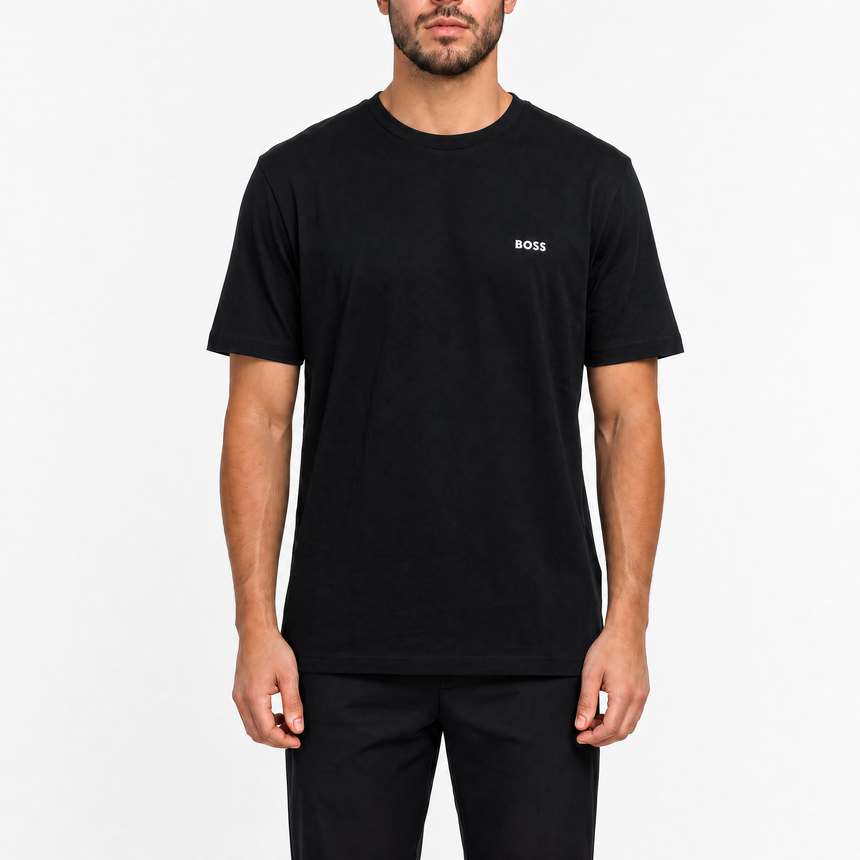Hugo Boss Active Logo-Print T-Shirt Black