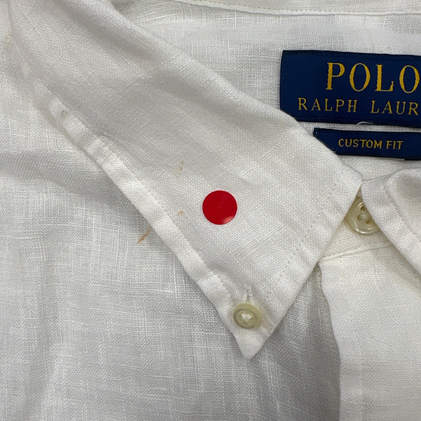 Polo Ralph Lauren Slim Fit Stretch Long Sleeve Sport Shirt White (Defect)