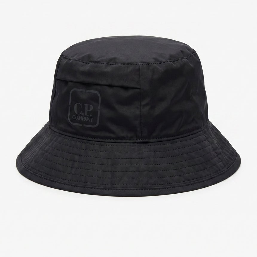 CP Company Metropolis Series Baffled Bucket Hat in Black