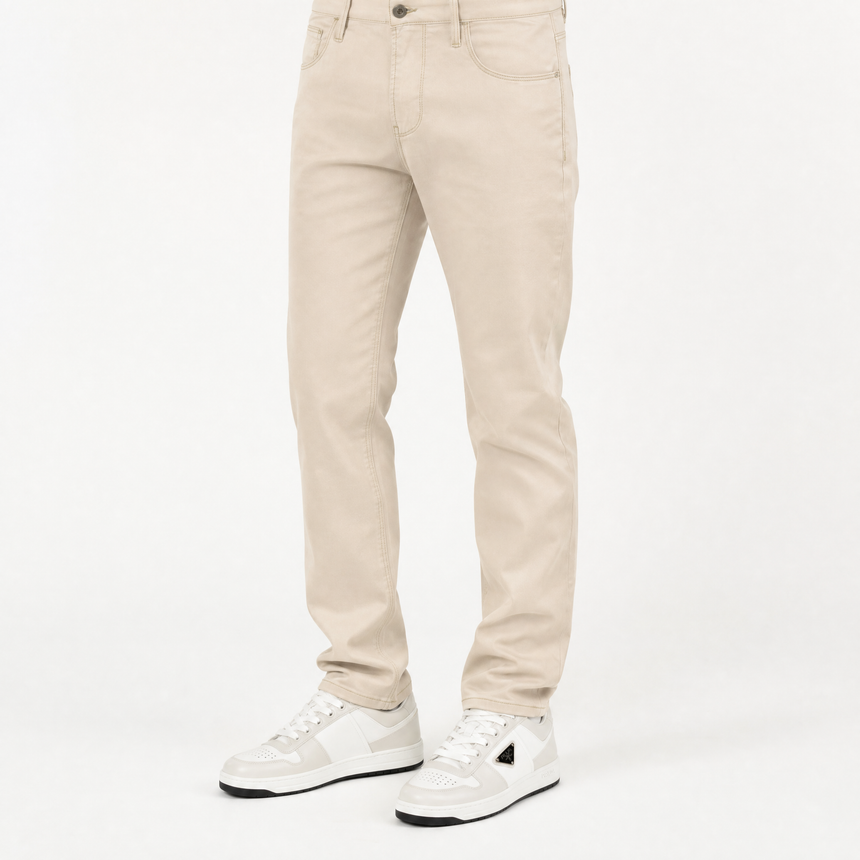 Emporio Armani J06 Slim Fit Jeans in Beige