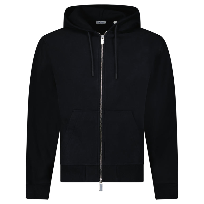Burberry Archive Rear Felt Logo Hoodie in Black