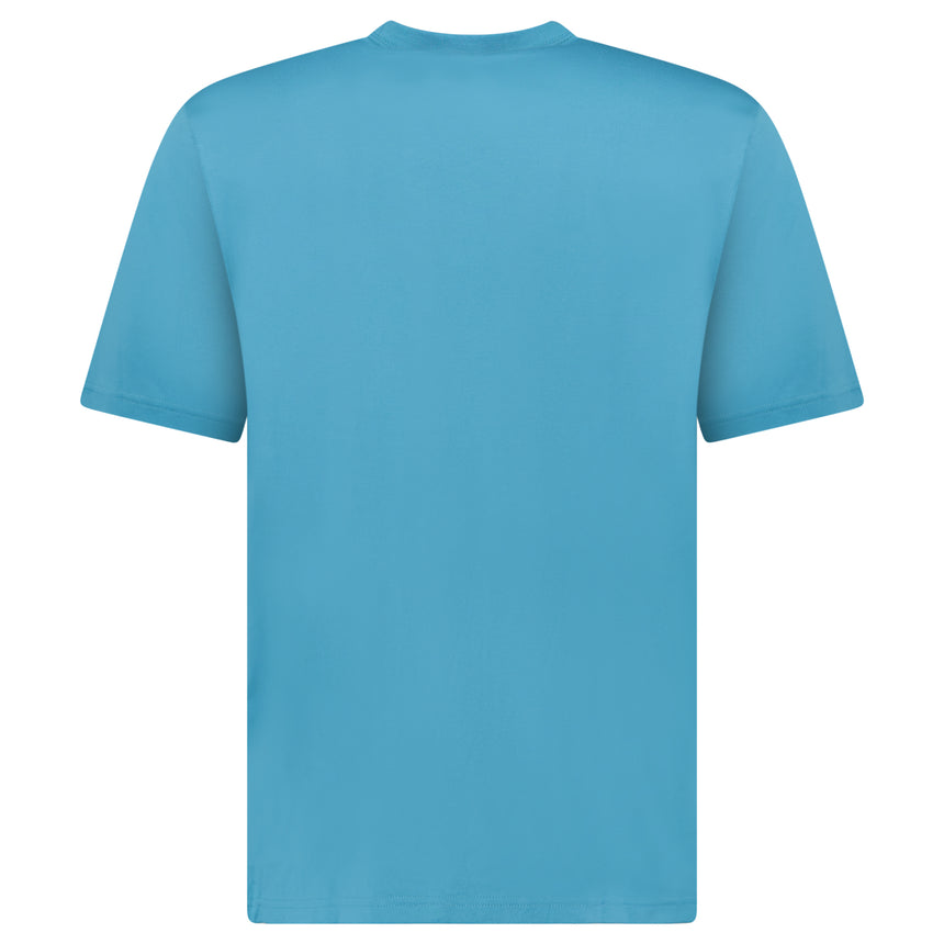 Burberry 'Ellison' Stripe Embroidery T-Shirt Peacock Turquoise