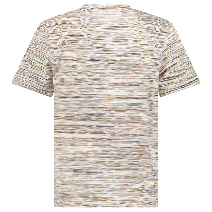 Missoni Striped Short-Sleeved T-Shirt in Orange Space Dyed