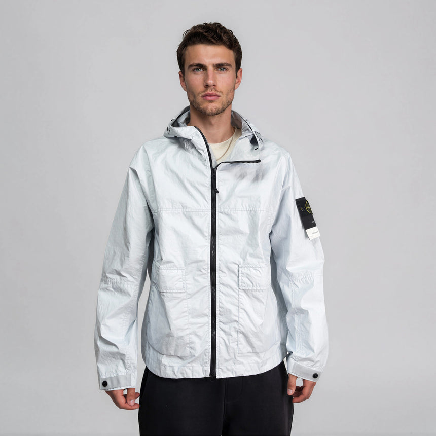 Stone Island Membrana 3L TC Hooded Jacket in in Sky Blue